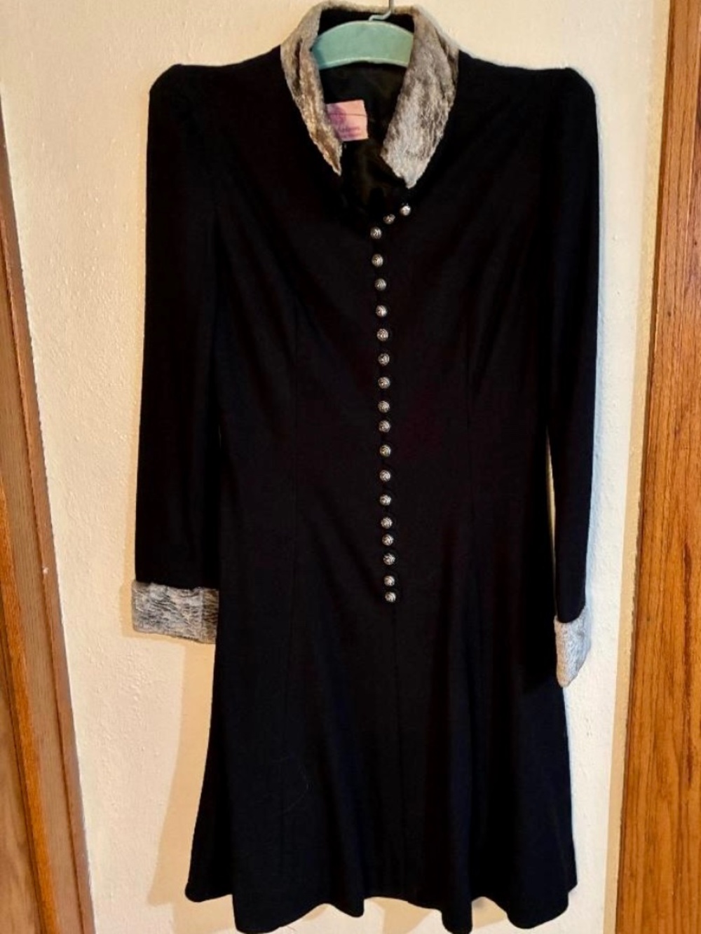 Vintage 1960s dress tagged Tammy Andrews, One of the Four Sisters, black